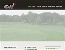 Tablet Screenshot of lincolngolf.org
